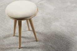 Esprit Teppich Rund Hellgrau Creme meliert Hochflor