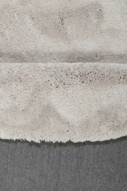 Esprit Teppich Rund Hellgrau Creme Hochflor "Relaxx"