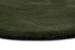 Esprit Teppich Rund Oliv Grün und sehr flauschig Hochflor "Alice"
