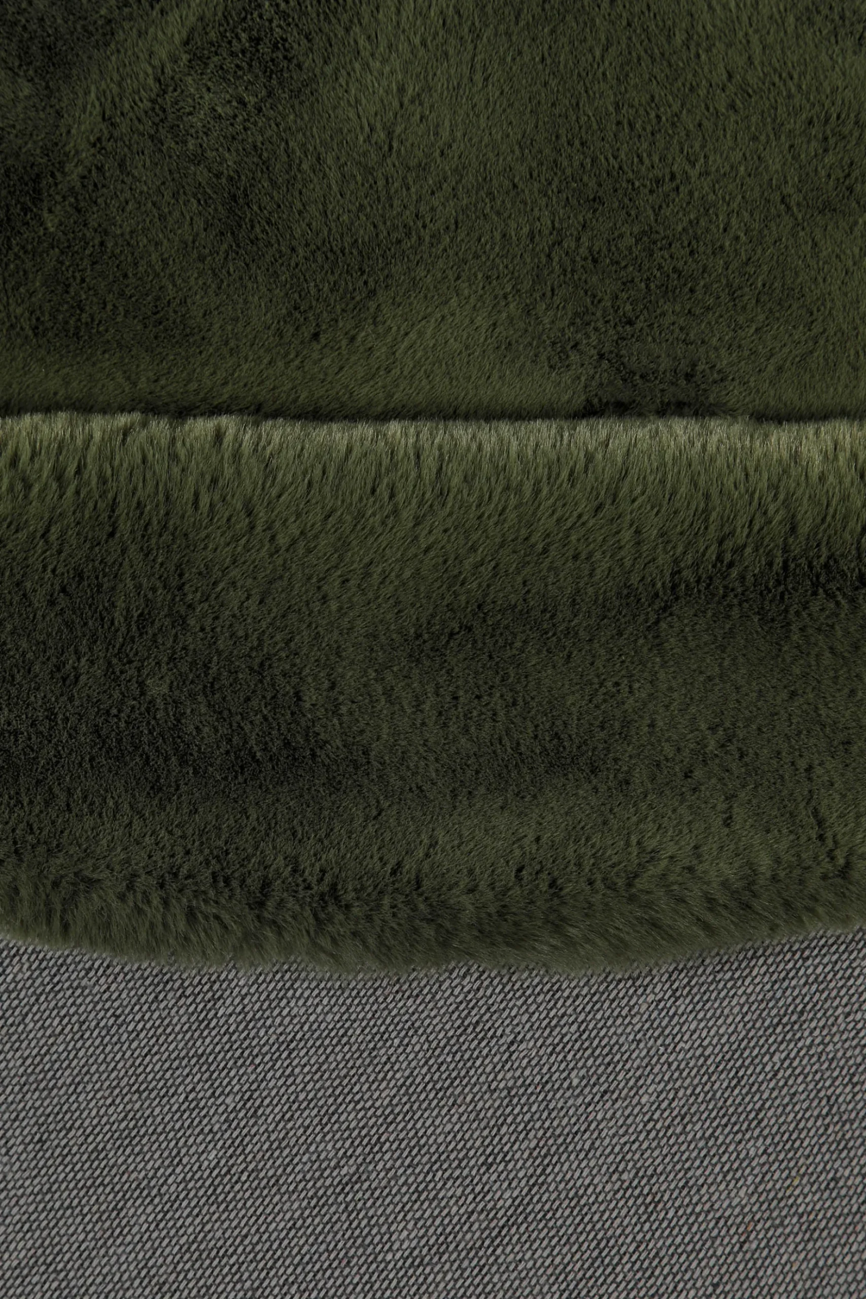 Esprit Teppich Rund Oliv Grün und sehr flauschig Hochflor "Alice"