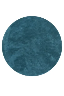 Esprit Teppich Rund Petrol Hochflor "Relaxx"