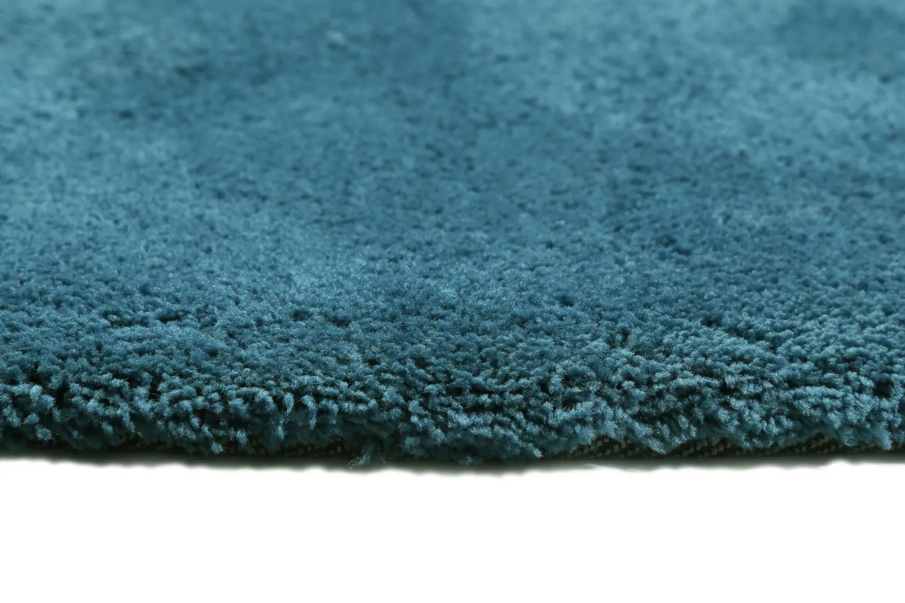 Esprit Teppich Rund Petrol Hochflor "Relaxx"