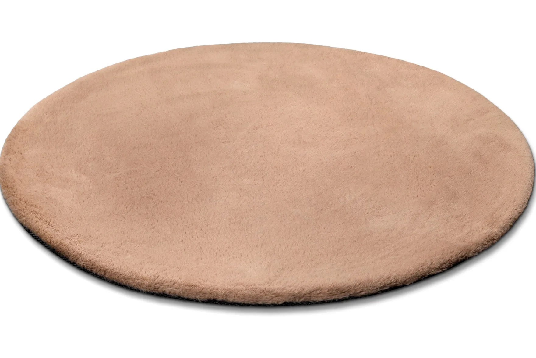 Esprit Teppich Rund Puder Rosa und sehr flauschig Hochflor "Alice"