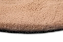 Esprit Teppich Rund Puder Rosa und sehr flauschig Hochflor