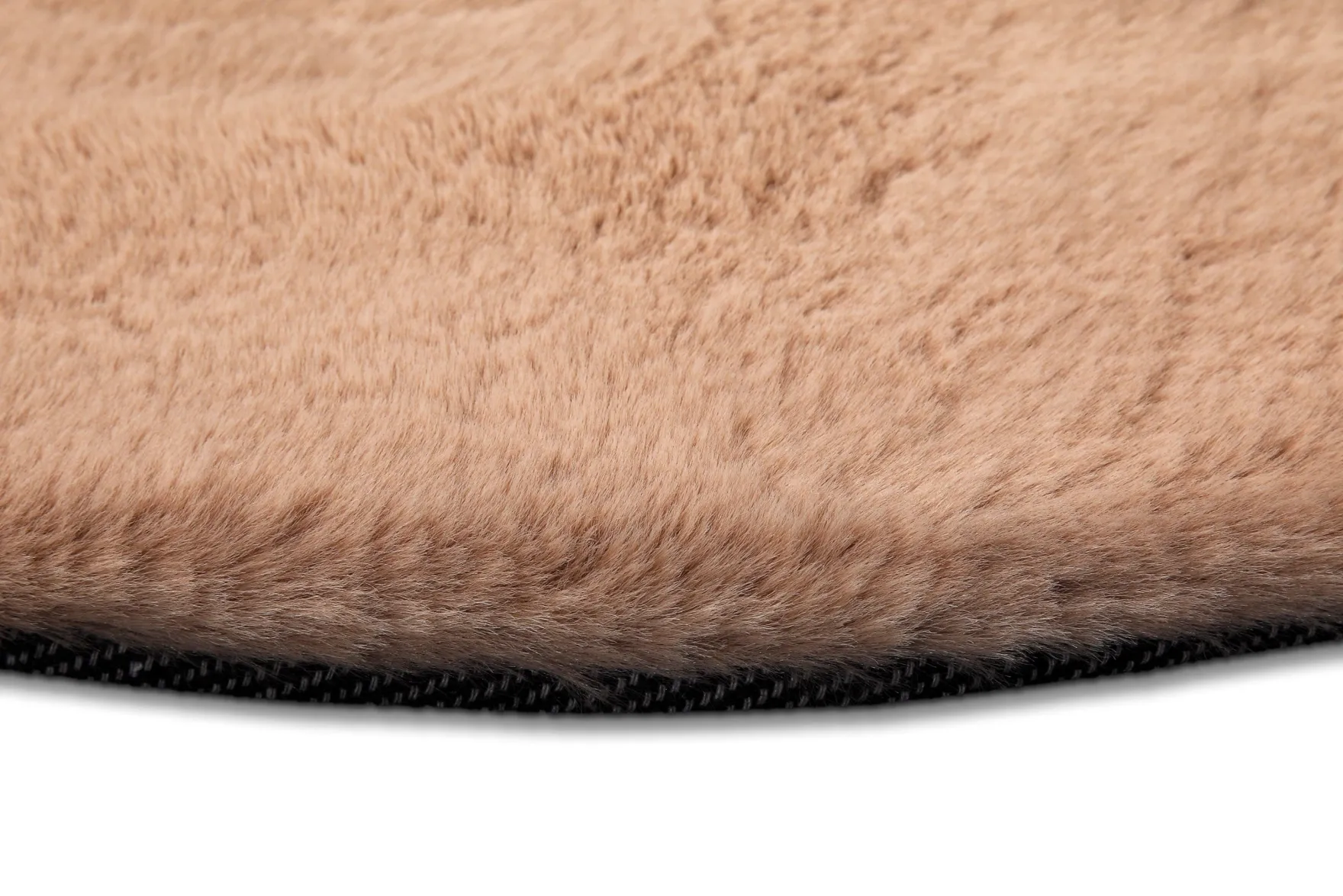 Esprit Teppich Rund Puder Rosa und sehr flauschig Hochflor "Alice"