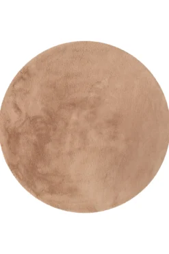 Esprit Teppich Rund Puder Rosa und sehr flauschig Hochflor