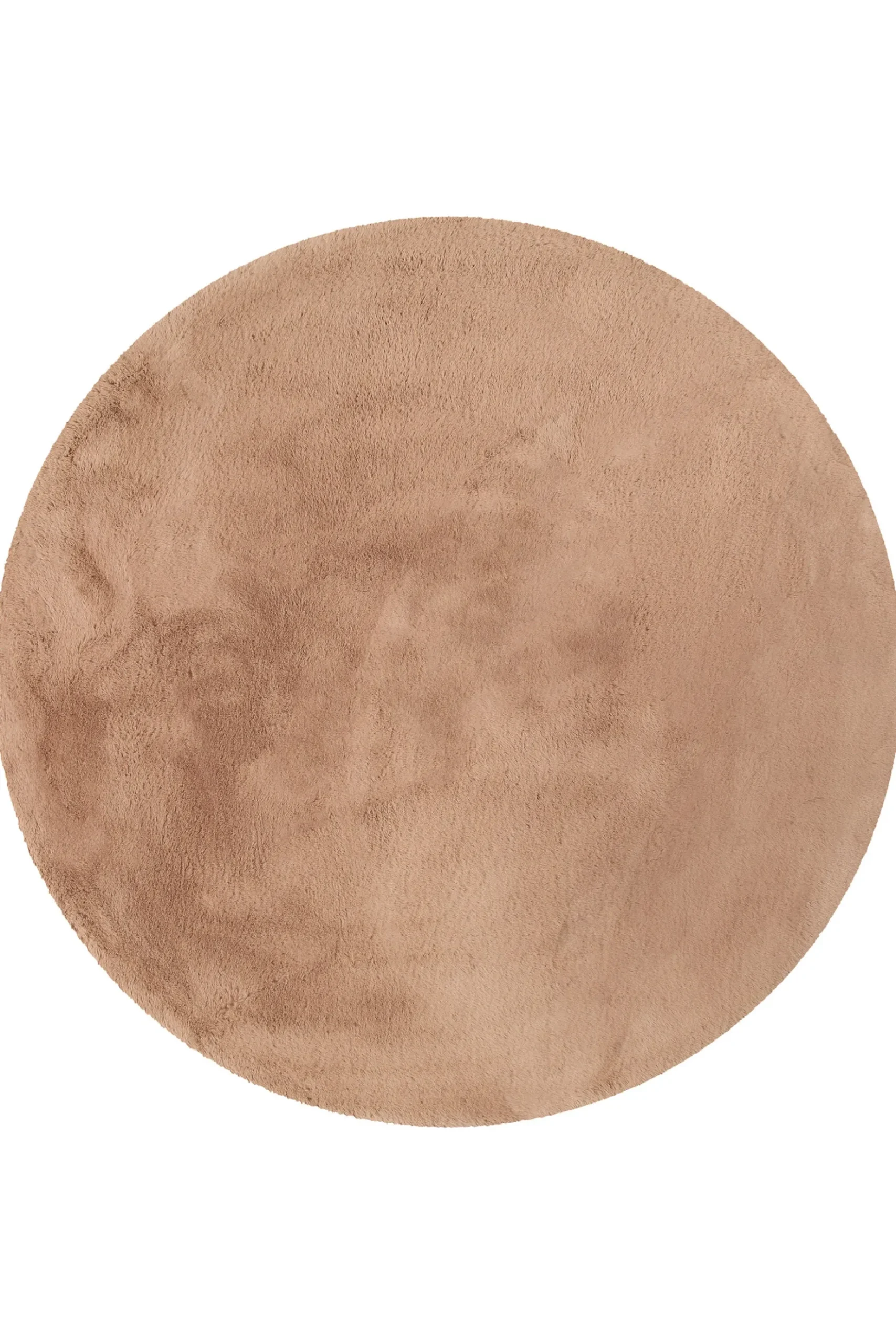 Esprit Teppich Rund Puder Rosa und sehr flauschig Hochflor "Alice"