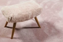 Esprit Teppich Rund Rosa Hochflor