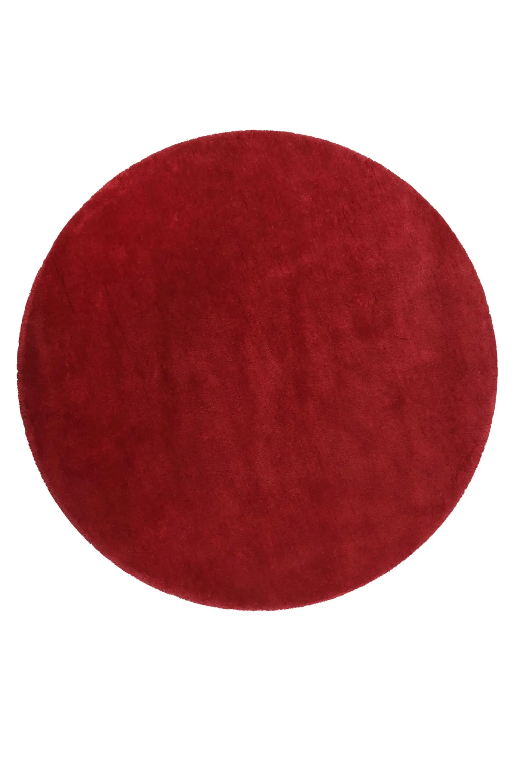 Esprit Teppich Rund Rot Hochflor "Relaxx"