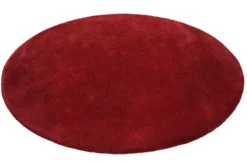Esprit Teppich Rund Rot Hochflor