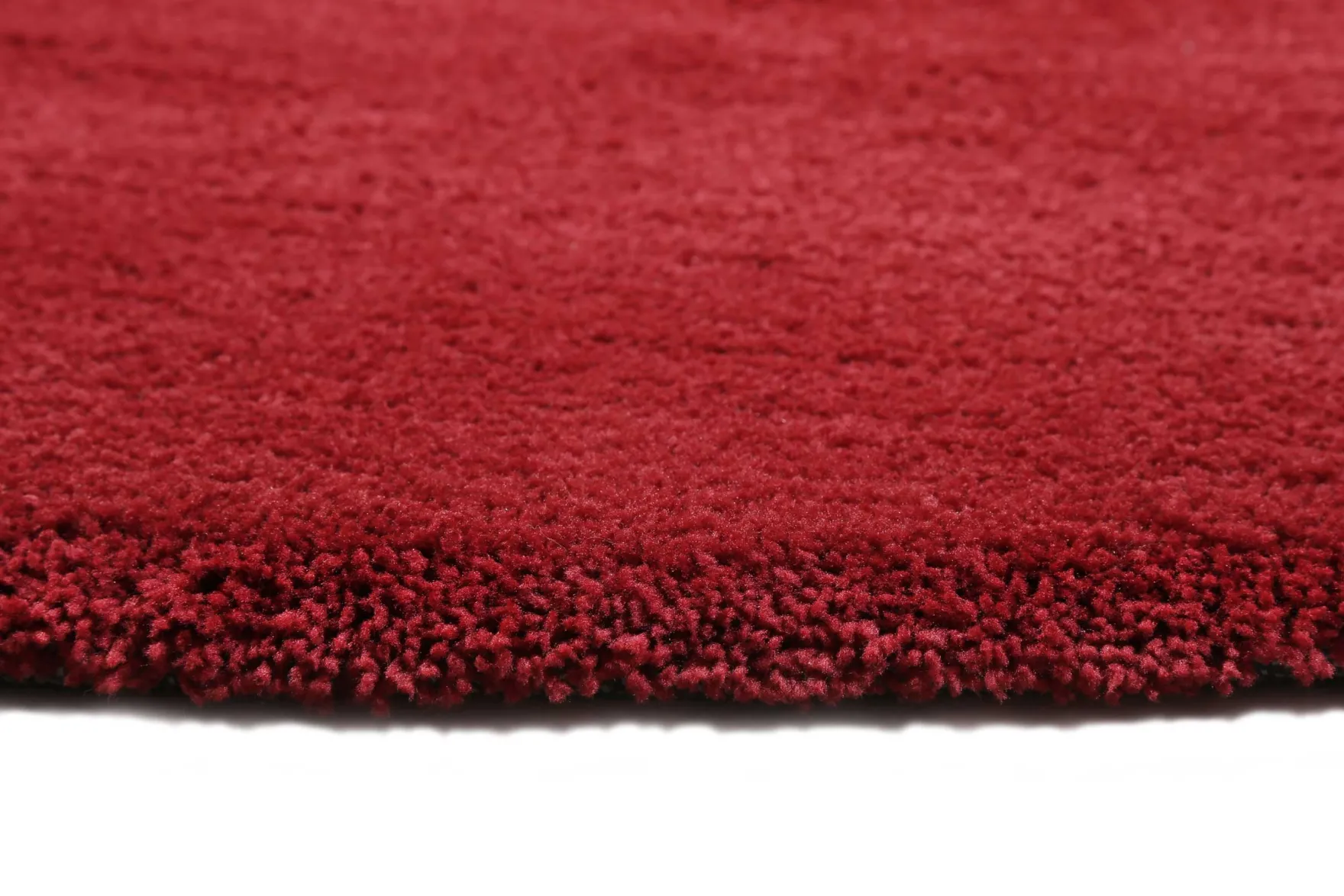 Esprit Teppich Rund Rot Hochflor "Relaxx"