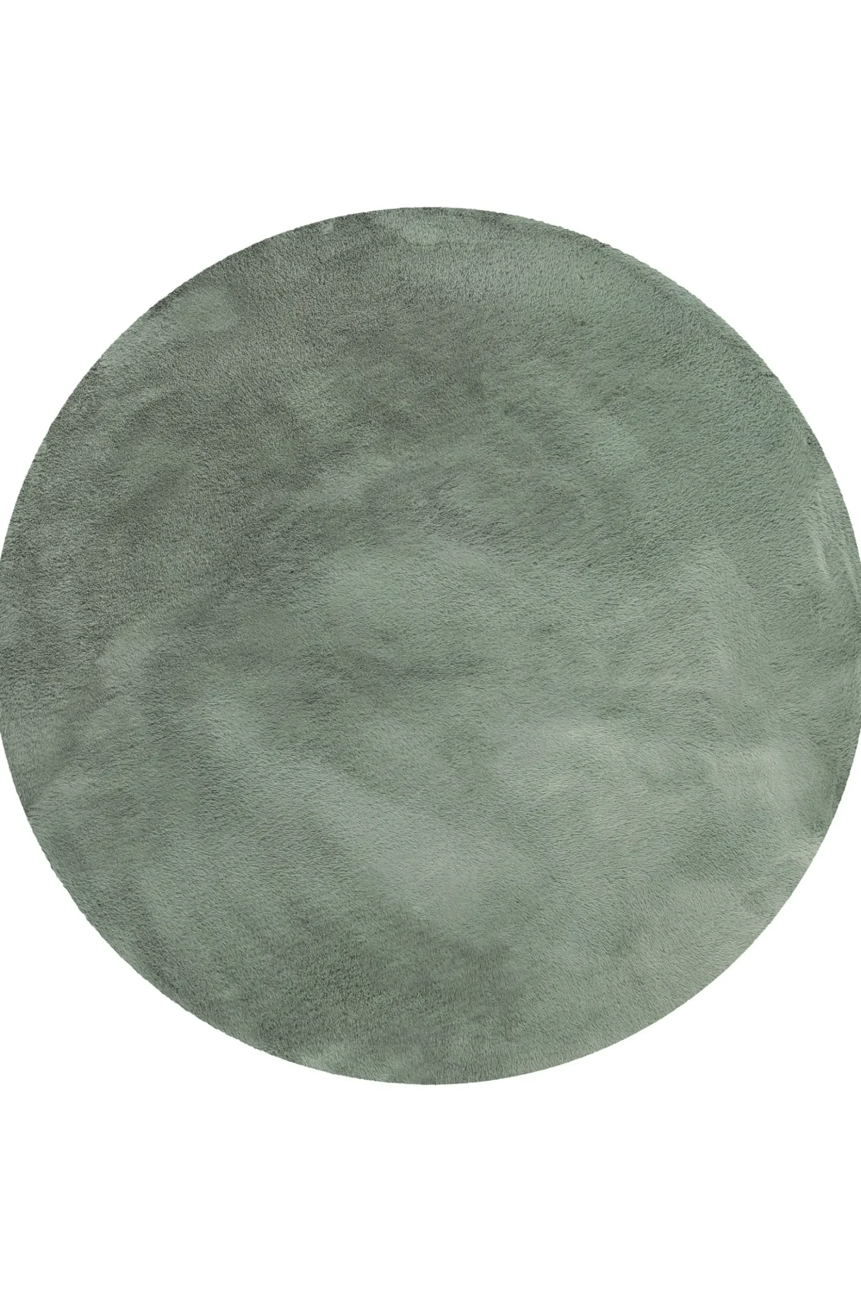 Esprit Teppich Rund Salbei Grün und sehr flauschig Hochflor "Alice"