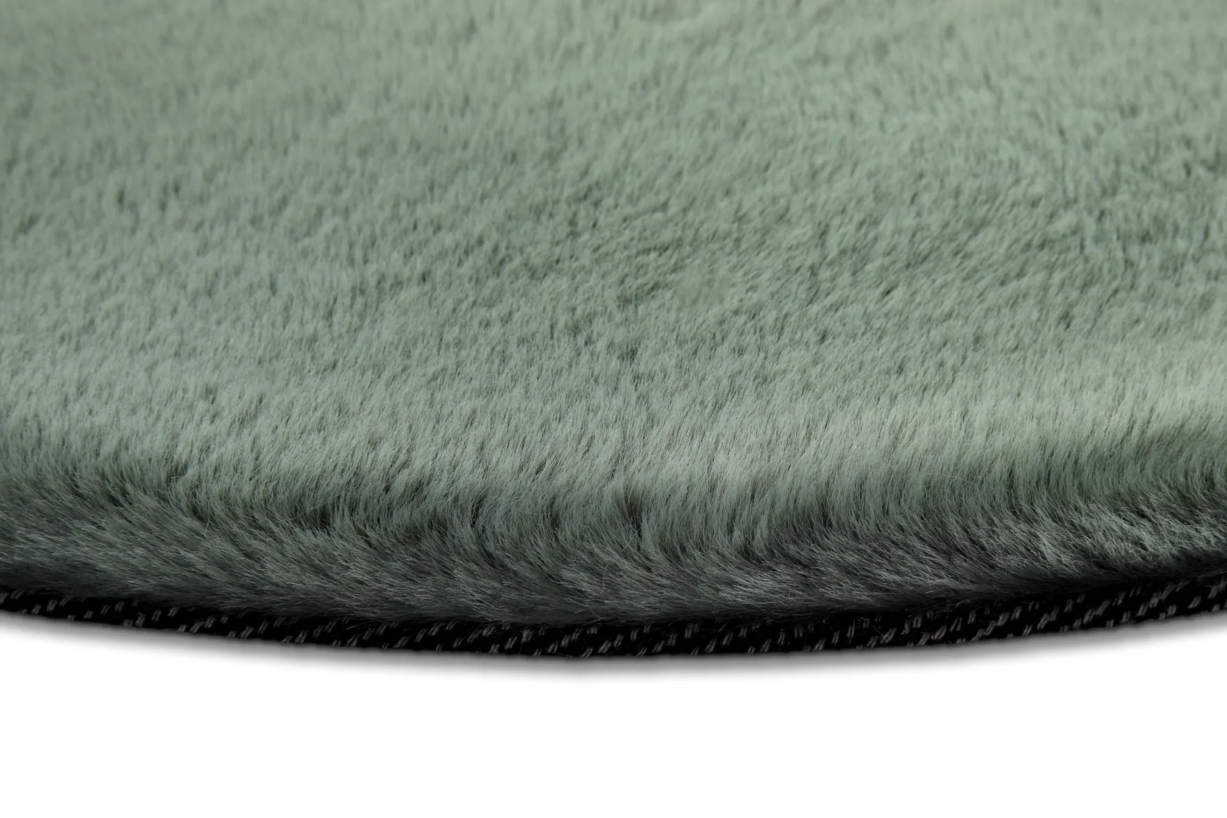 Esprit Teppich Rund Salbei Grün und sehr flauschig Hochflor "Alice"