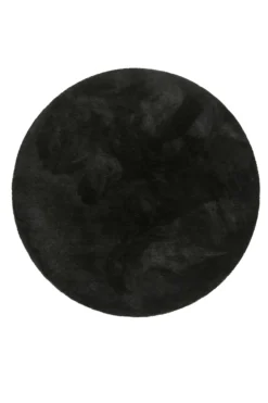 Esprit Teppich Rund Schwarz Hochflor