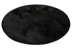 Esprit Teppich Rund Schwarz Hochflor