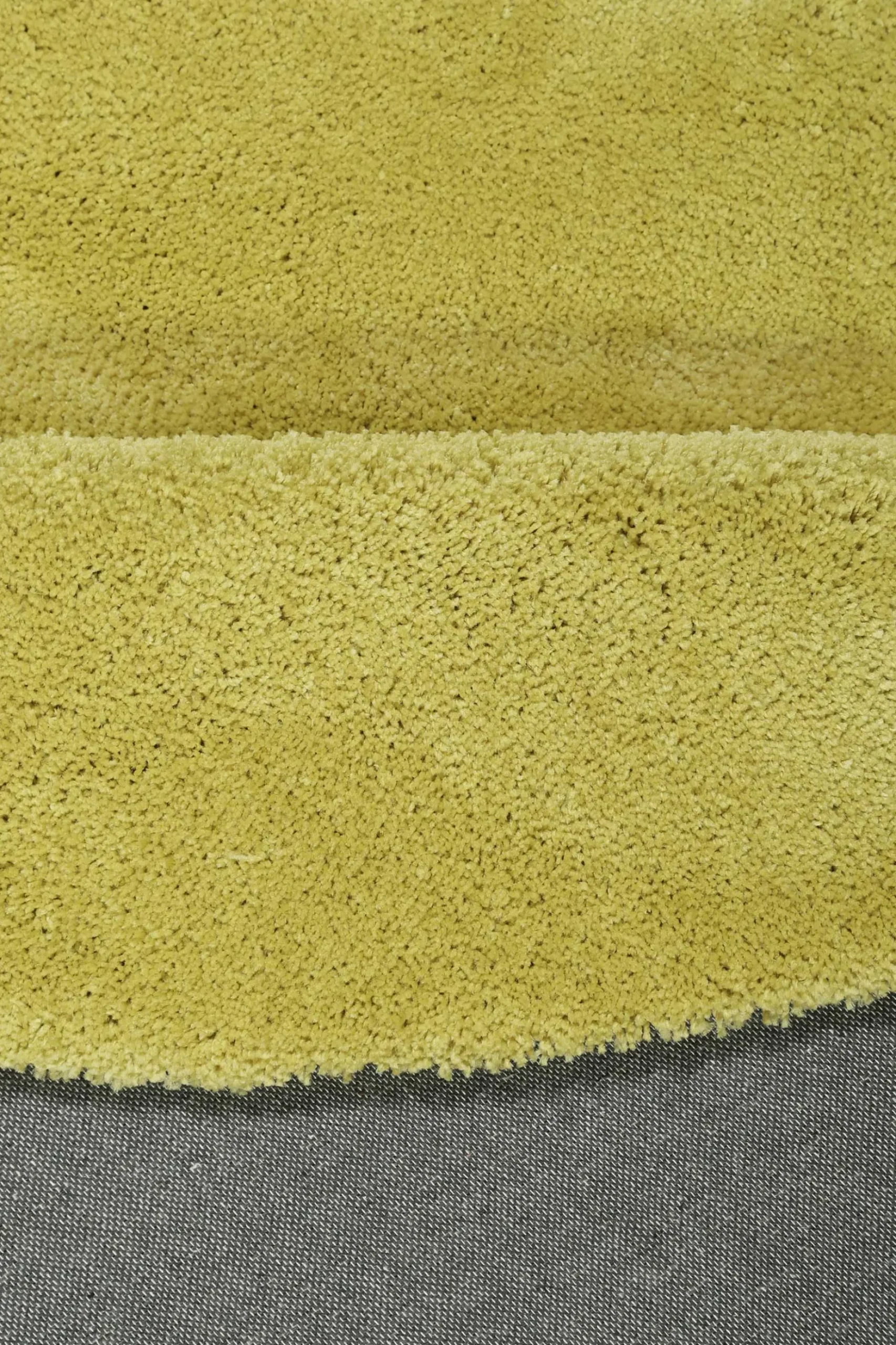 Esprit Teppich Rund Senfgelb Hochflor "Relaxx"