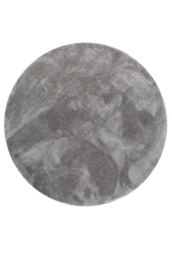 Esprit Teppich Rund Taupe Grau Hochflor "Relaxx"