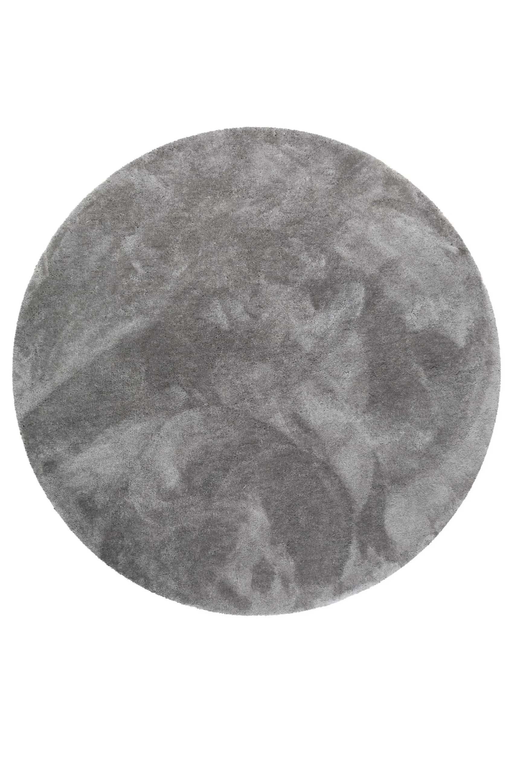 Esprit Teppich Rund Taupe Grau Hochflor "Relaxx"