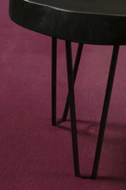 Esprit Teppich Rund Violett und sehr flauschig Hochflor "Alice"