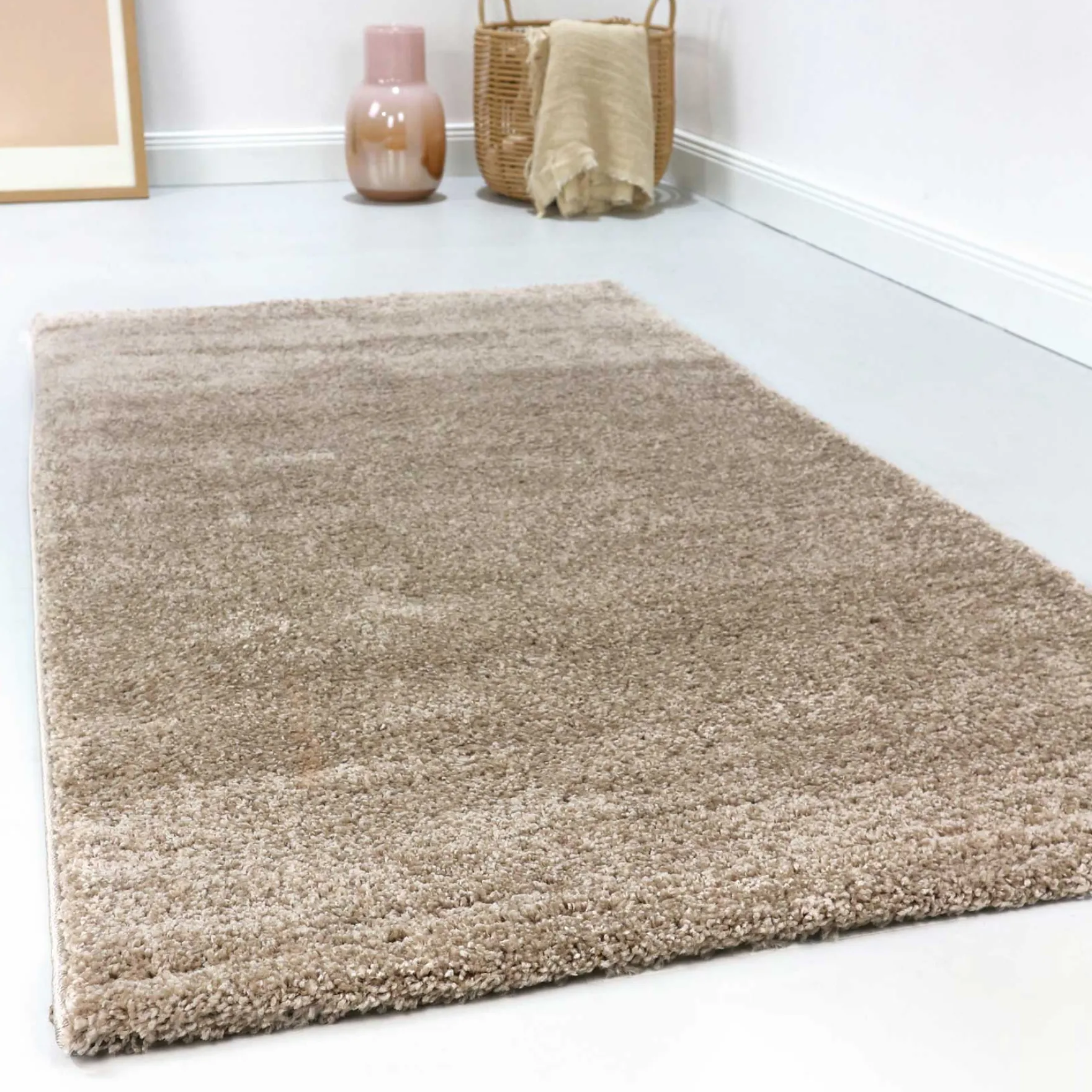 Esprit Teppich Sand Beige Kurzflor "California"