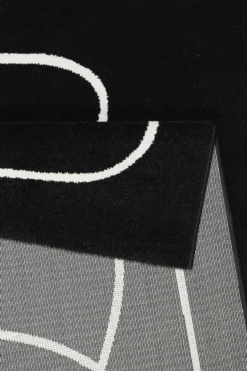 Esprit Teppich Schwarz Weiß Kurzflor 