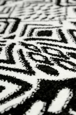 Esprit Teppich Schwarz Weiß Kurzflor "Black & White"