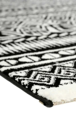 Esprit Teppich Schwarz Weiß Kurzflor