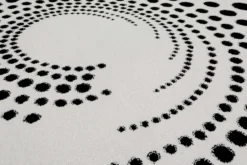 Esprit Teppich Schwarz Weiß Kurzflor 