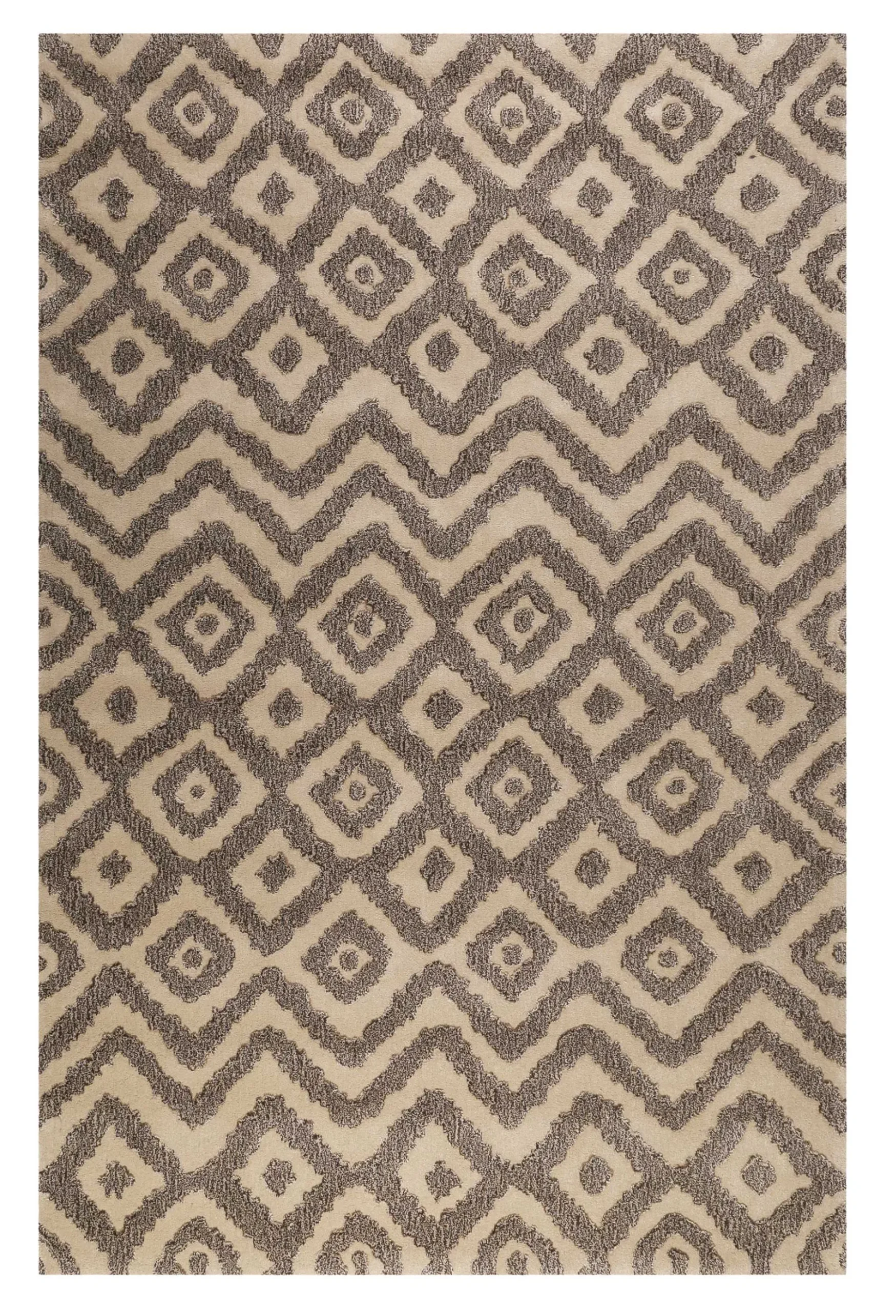 Esprit Teppich Taupe Braun aus Wolle "Africa Ethnic"