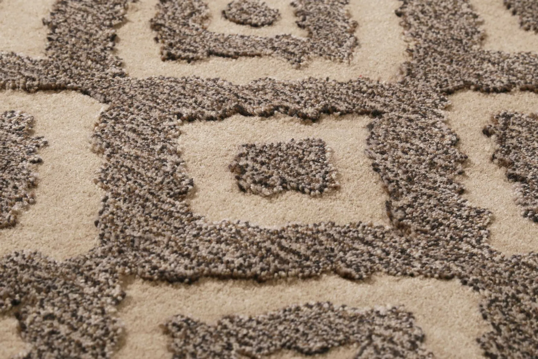 Esprit Teppich Taupe Braun aus Wolle "Africa Ethnic"
