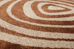 Esprit Teppich Taupe Cognac 
