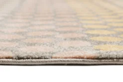Esprit Teppich Taupe Gelb Rosa Kurzflor 