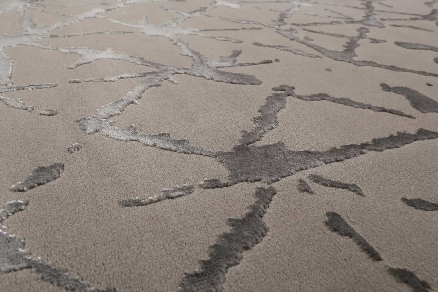 Esprit Teppich Taupe Grau Kurzflor "Solveig"