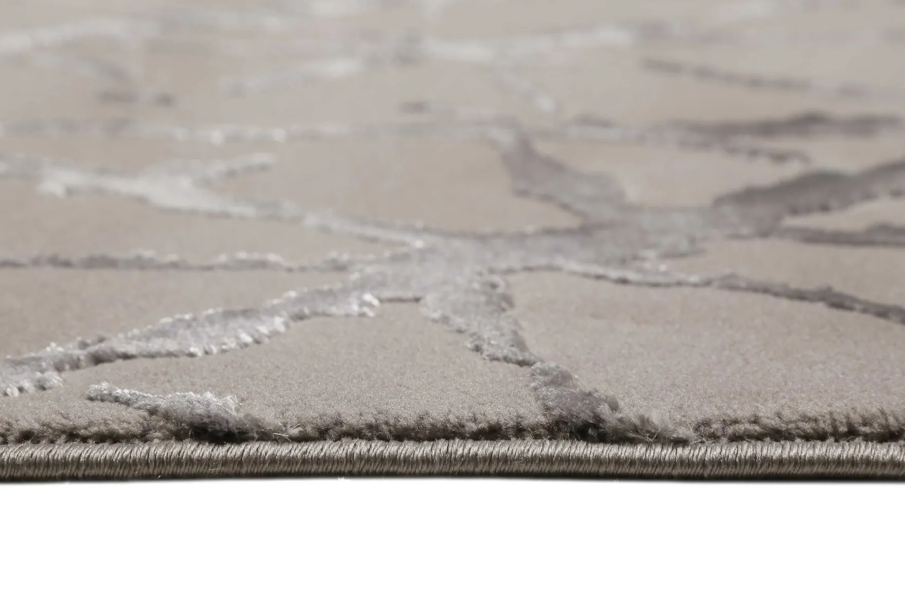 Esprit Teppich Taupe Grau Kurzflor "Solveig"