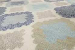 Esprit Teppich Türkis Blau handgewebt aus Wolle "Nilas Haute"