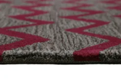 Esprit Teppich Violett Grau Taupe Kurzflor "Kalahari"
