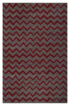 Esprit Teppich Violett Grau Taupe Kurzflor