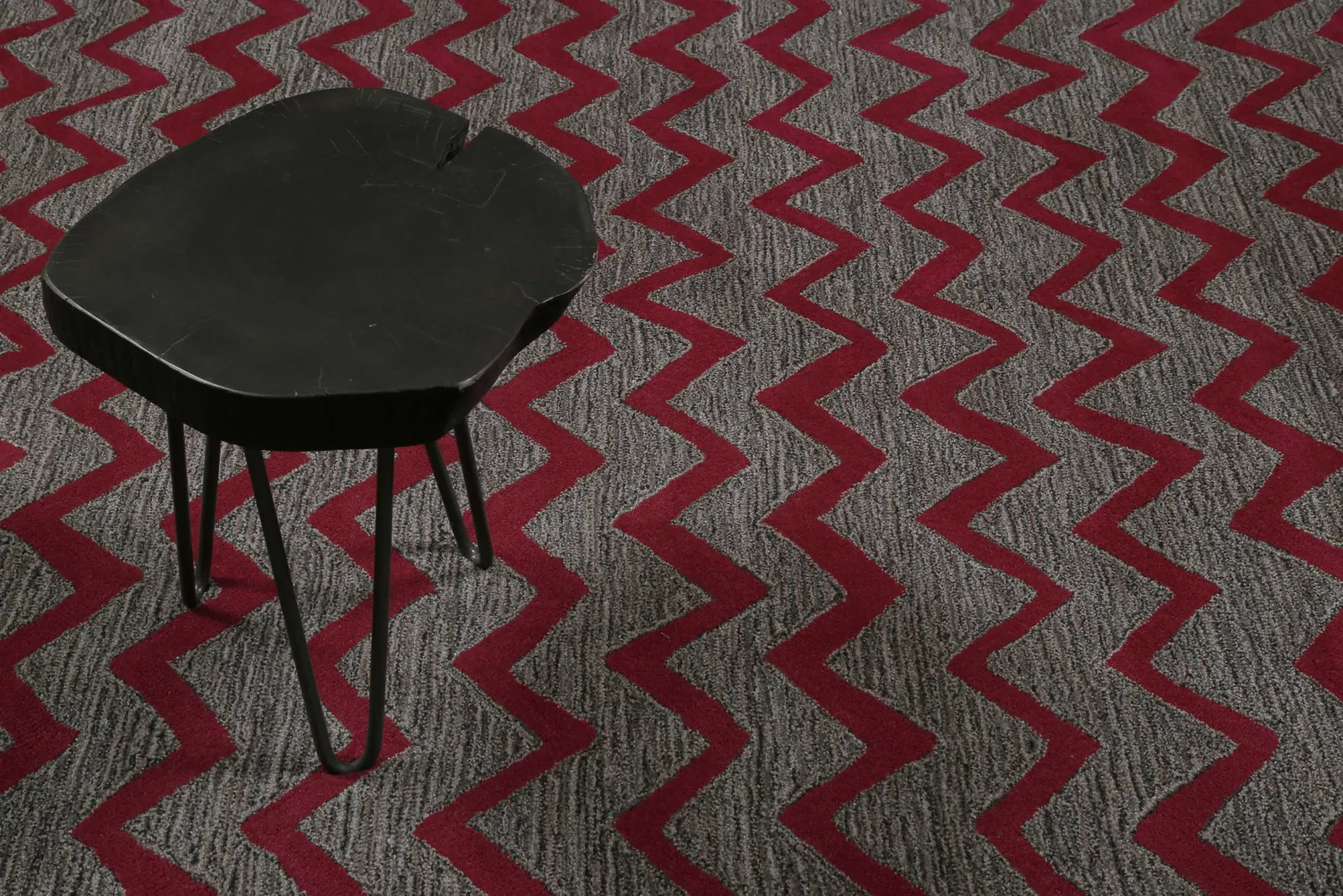 Esprit Teppich Violett Grau Taupe Kurzflor "Kalahari"