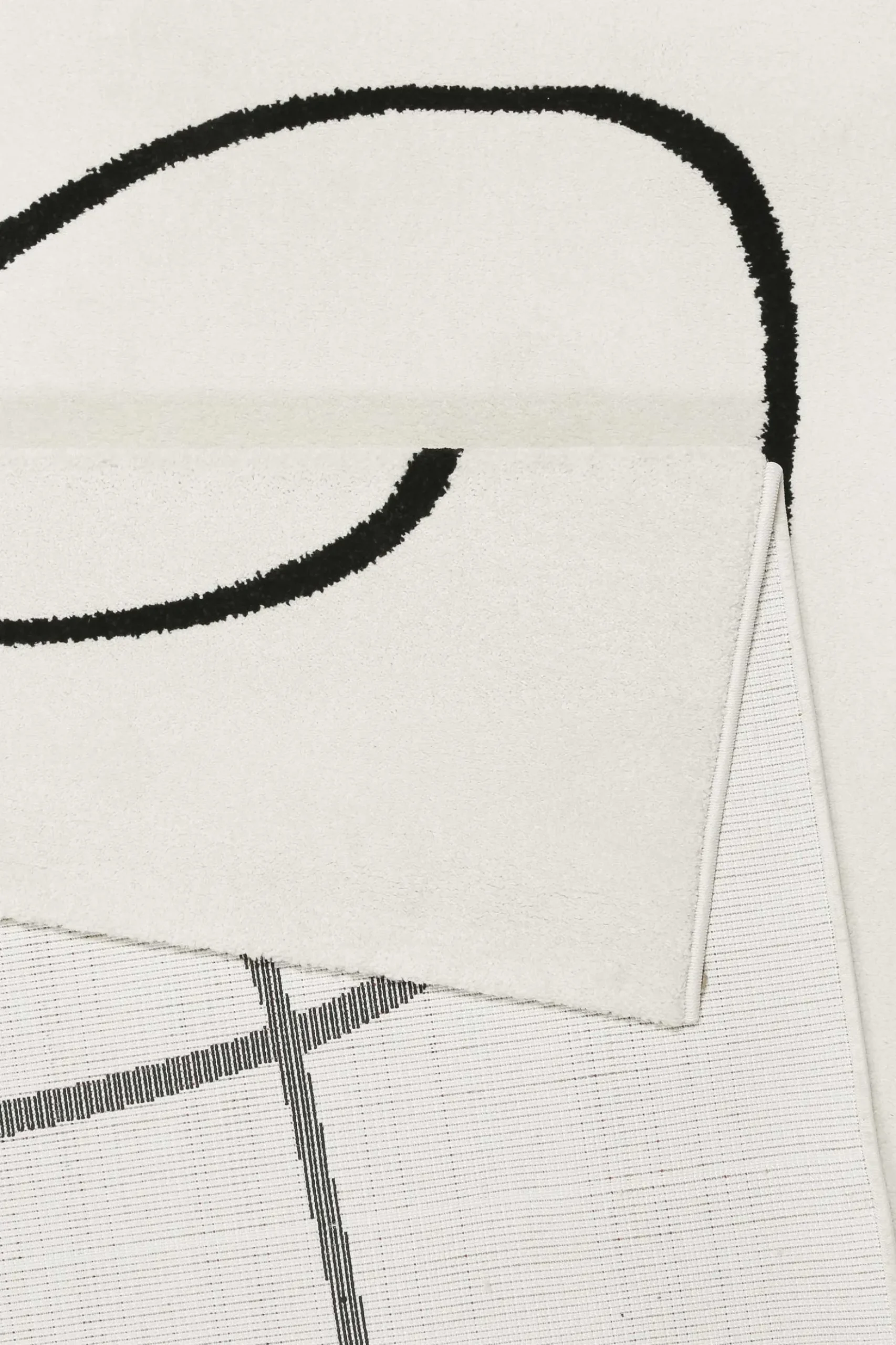 Esprit Teppich Weiß Schwarz Kurzflor "Artist"