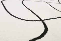 Esprit Teppich Weiß Schwarz Kurzflor
