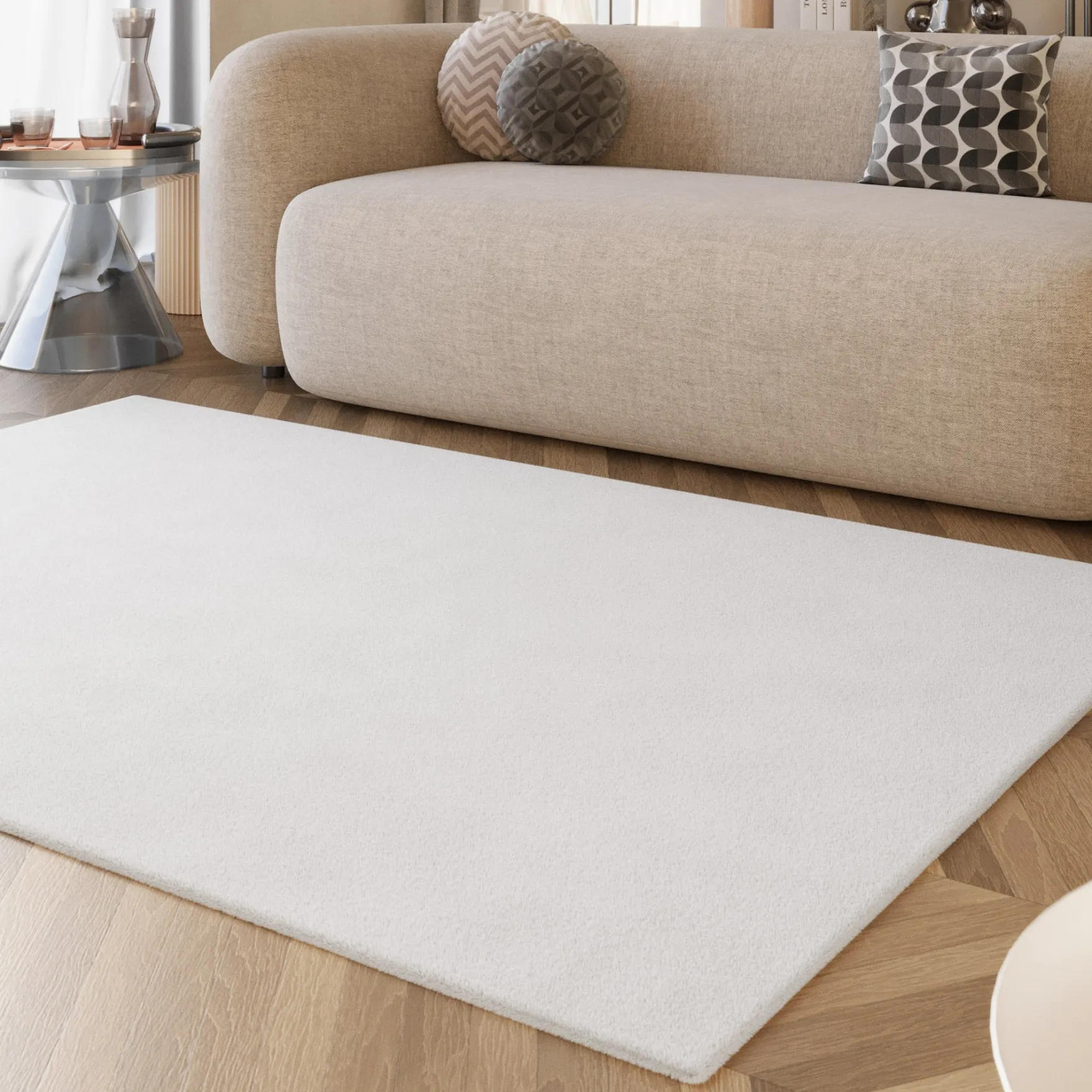 Esprit Teppich Weiß und sehr flauschig Hochflor "Alice"