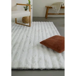 Esprit Teppich Weiß und sehr flauschig Hochflor "Alice Beach"