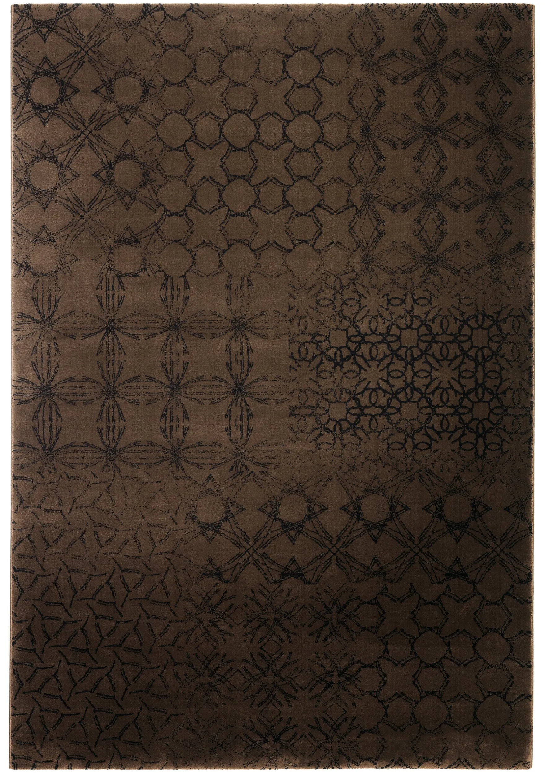 Esprit Teppich 80x150 cm Dunkelbraun "Hamptons"