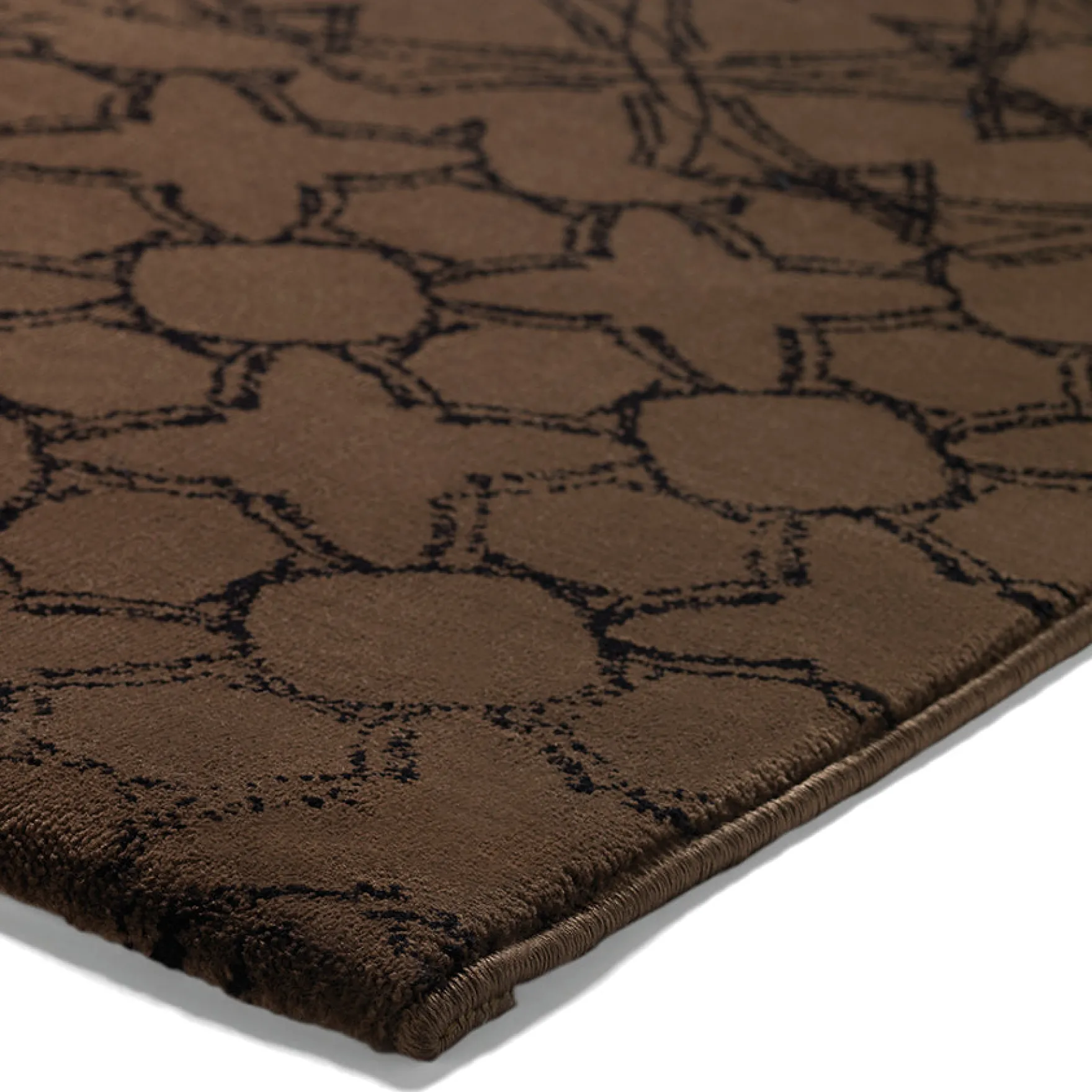 Esprit Teppich 80x150 cm Dunkelbraun "Hamptons"