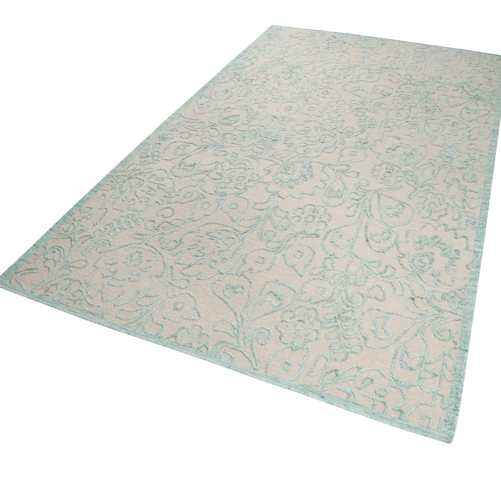 Esprit Teppich 80x150 cm Petrol Taupe "Kayla Kelim"