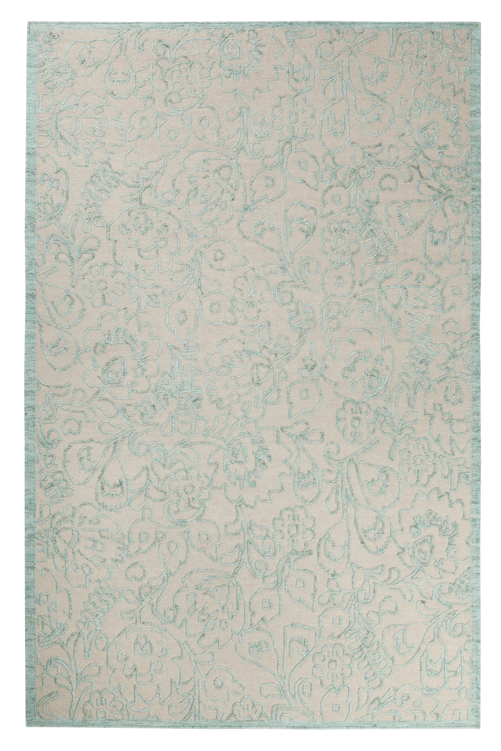 Esprit Teppich 80x150 cm Petrol Taupe "Kayla Kelim"