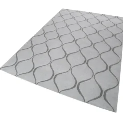 Esprit Teppich 90x160 cm Silber Grau "Aramis"