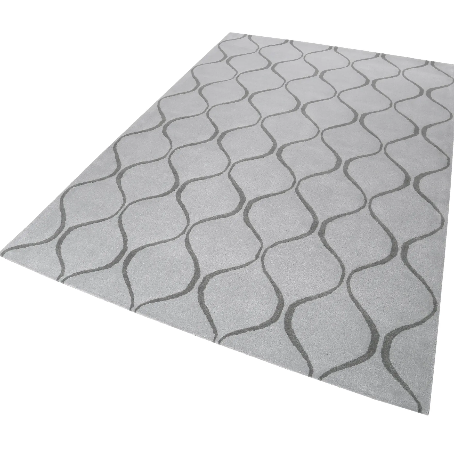 Esprit Teppich 90x160 cm Silber Grau "Aramis"