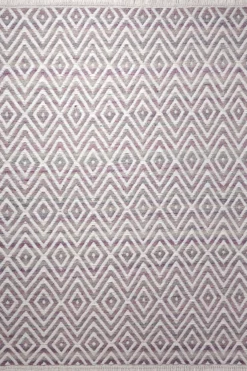 Esprit Teppich 80x150 cm Weiß/Lila "Vector"