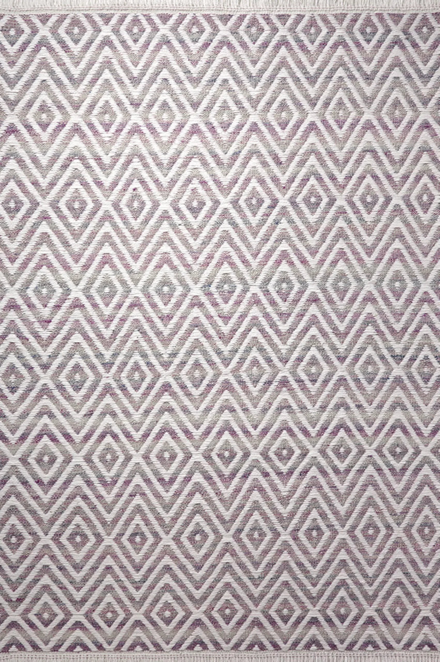 Esprit Teppich 80x150 cm Weiß/Lila "Vector"